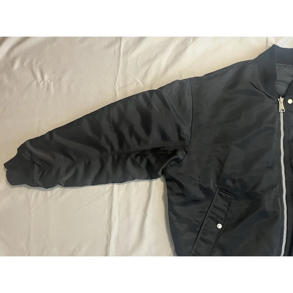 Air Jordan Reversible Varsity Jacket Black Coat Puffy 2XL DQ7344-010 - Picture 7 of 16